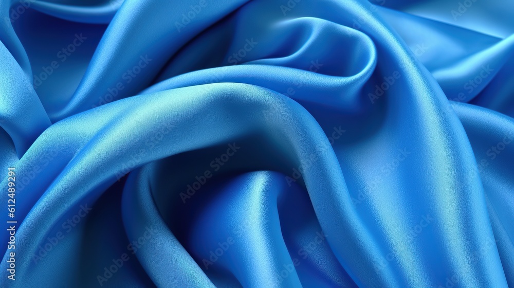 Fototapeta premium Background blue cloth A professional 3d rendering generative AI