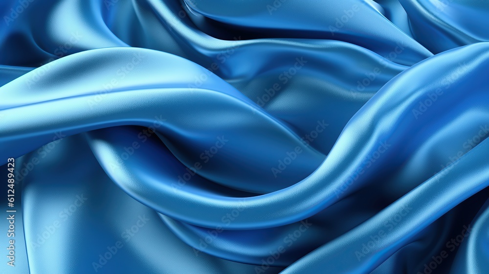 Obraz premium Background blue cloth A professional 3d rendering generative AI