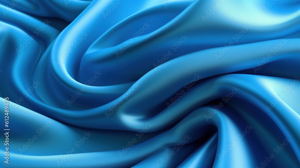 Fototapeta premium Background blue cloth A professional 3d rendering generative AI