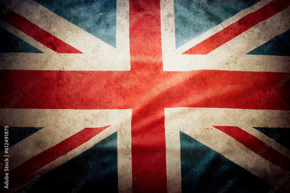 Fototapeta premium Grunge British flag