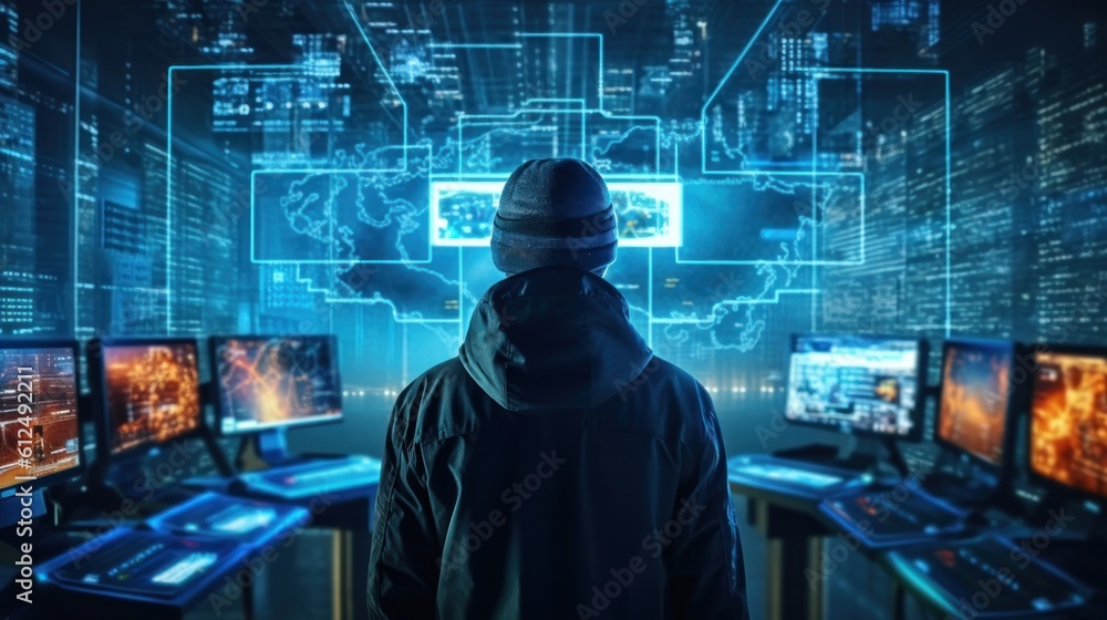 Illustrate a skilled hacker navigating a virtual reality interface Illustrate a skilled hacker navigating a virtual reality interface