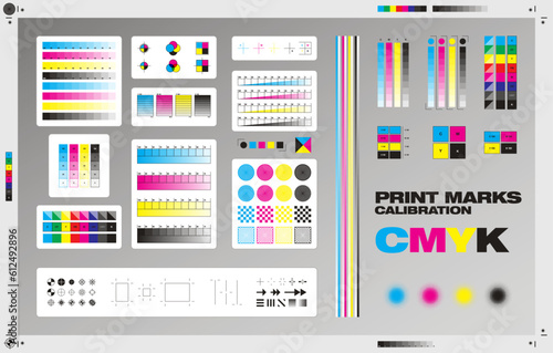 print mark calibration collection cmyk calibration photo