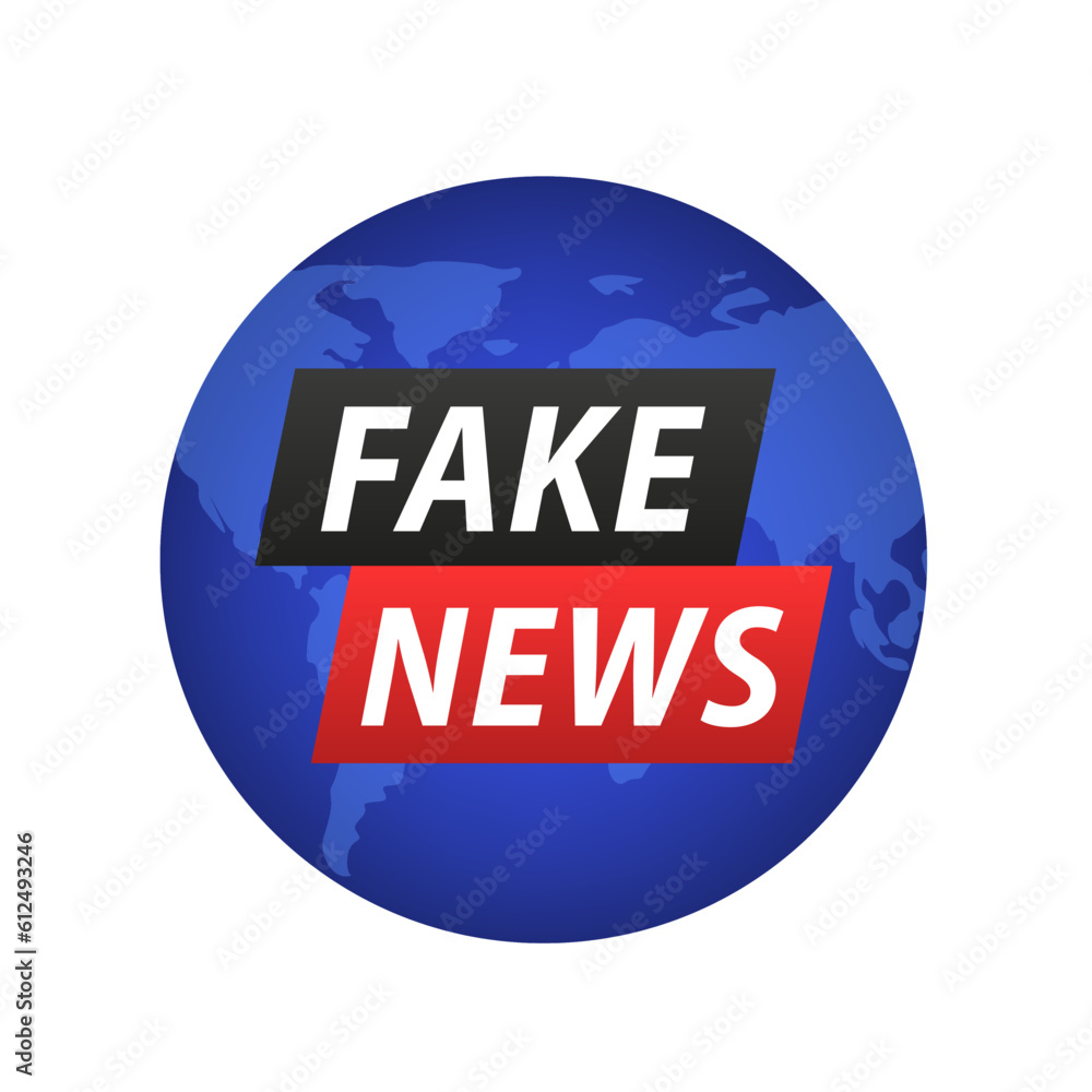 Fake news live on world map background. Business Technology Politics News Background. Vector illustration Fake news live on world map background. Business Technology Politics News Background. Vector illustration