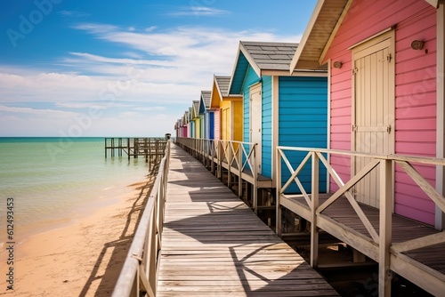 Beach cabins in multiple co...