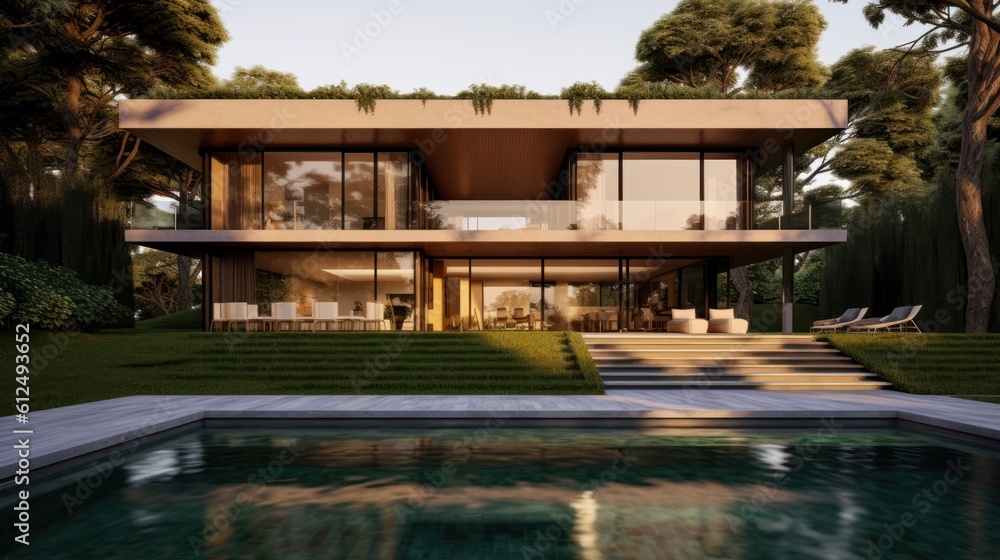 Sleek and contemporary villa in Milan or the Italian Riviera, boasting minimalist design, floor - to - ceiling windows, and seamless indoor - outdoor living spaces Sleek and contemporary villa in Milan or the Italian Riviera, boasting minimalist design, floor - to - ceiling windows, and seamless indoor - outdoor living spaces