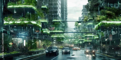 Futuristic sustainable city...