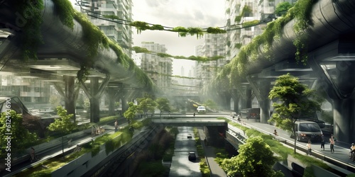 Futuristic sustainable city...