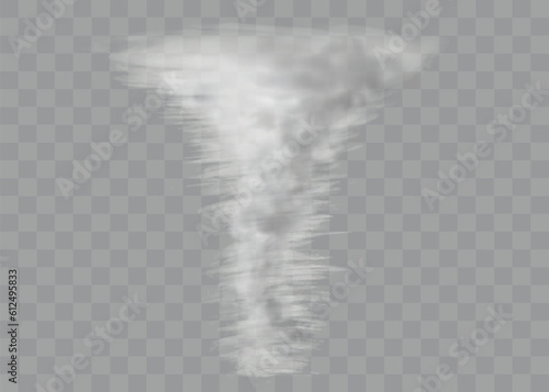 Realistic smoke vector on transparent background