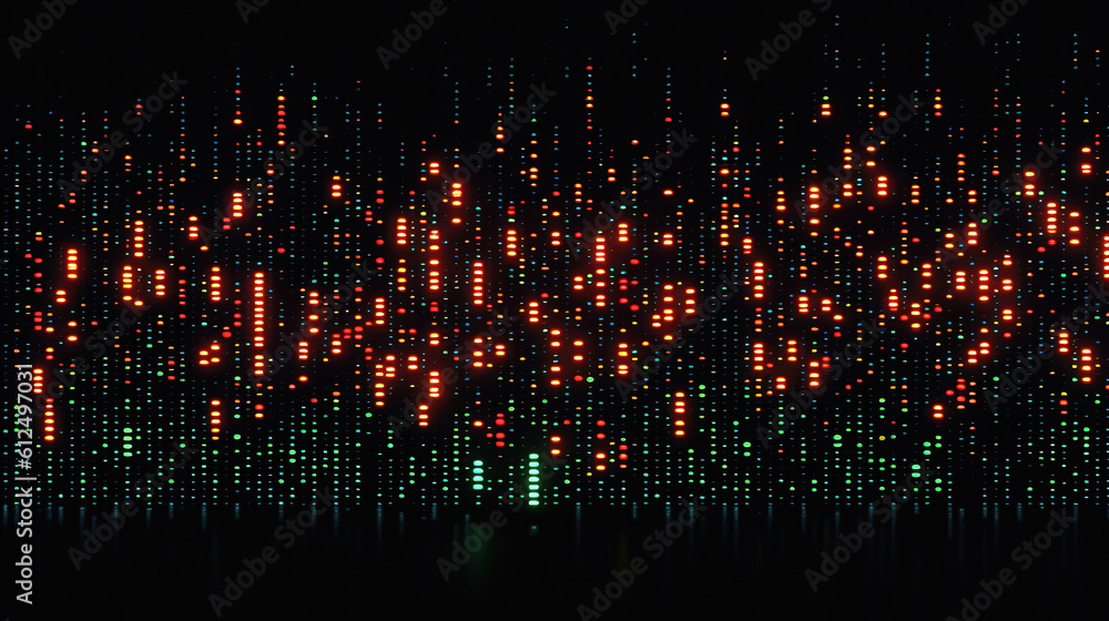a cool modern radiant falling matrix wallpaper, ai generated image