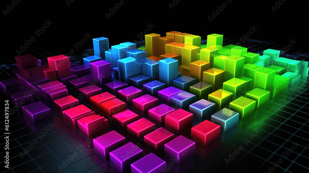 modern cube wallpaper in a modern design, ai generated image modern cube wallpaper in a modern design, ai generated image