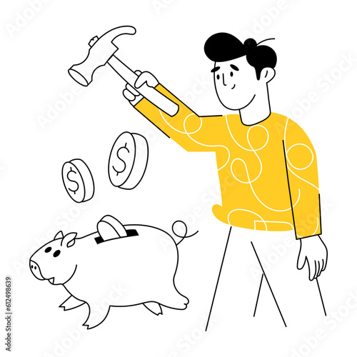 Broke Piggy 