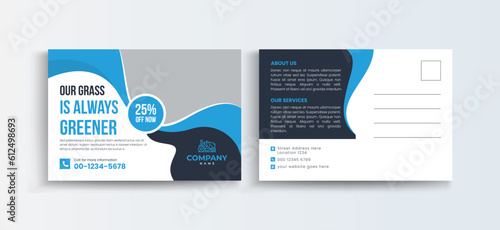 landscaping lawn care postcard, best lawn care Service postcard template, Eddm Postcard Design, Event Card Design, Direct Mail Template, Invitation Design. leaflet, grass, equipment, gardener
