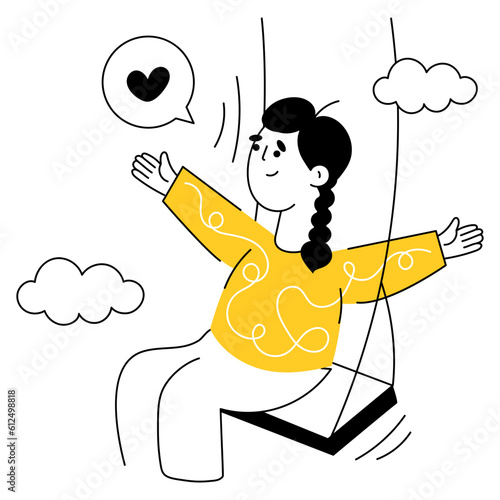 Girl Swinging 