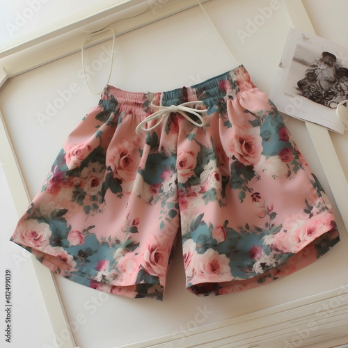 close up of cute stylish short summer concept ,Generative AI
