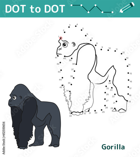 Photography Numbers game Dot to dot. Math game for kids.