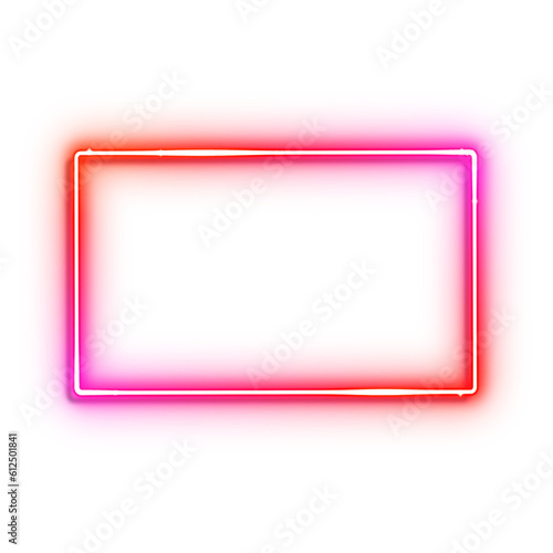 Red Neon Frame Effect