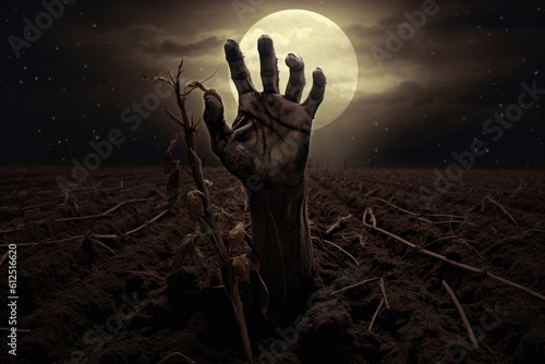 Zombie Hand with Coming out...