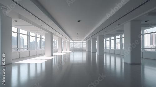Modern  elegant  empty office space as background for desktop or video chats
