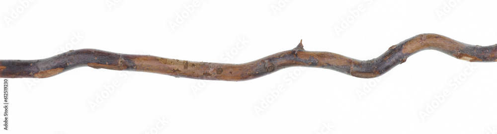 wooden curve stick isolated on white background wooden curve stick isolated on white background