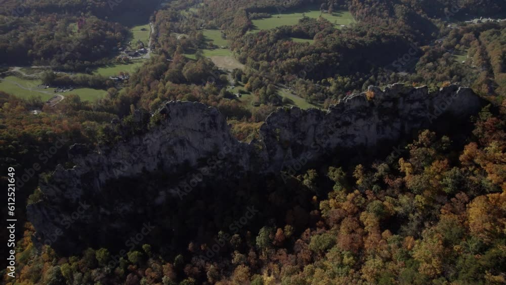 Aerial view of Seneca Rocks, West Virginia Aerial view of Seneca Rocks, West Virginia