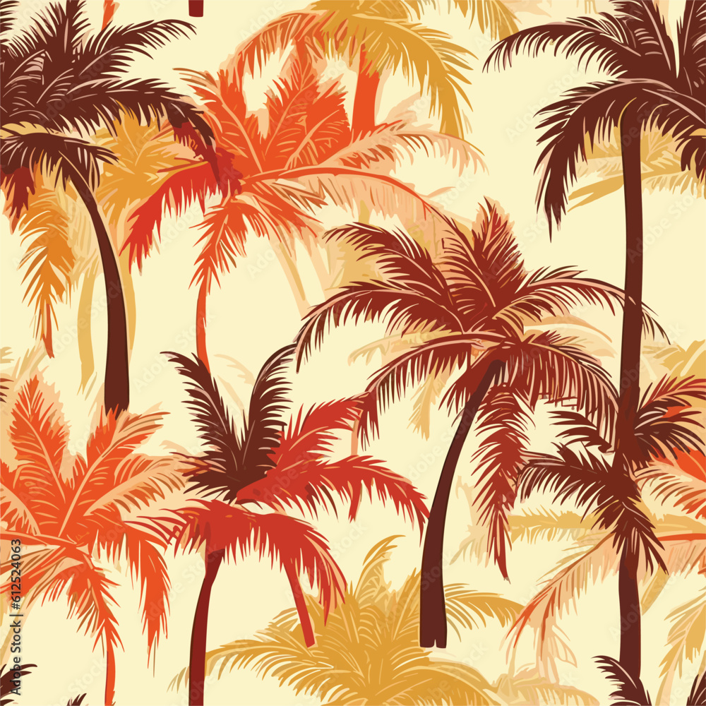 Seamless Colorful Hawaii Palms Pattern.

Seamless pattern of Hawaii Palms in colorful style. Add color to your digital project with our pattern!