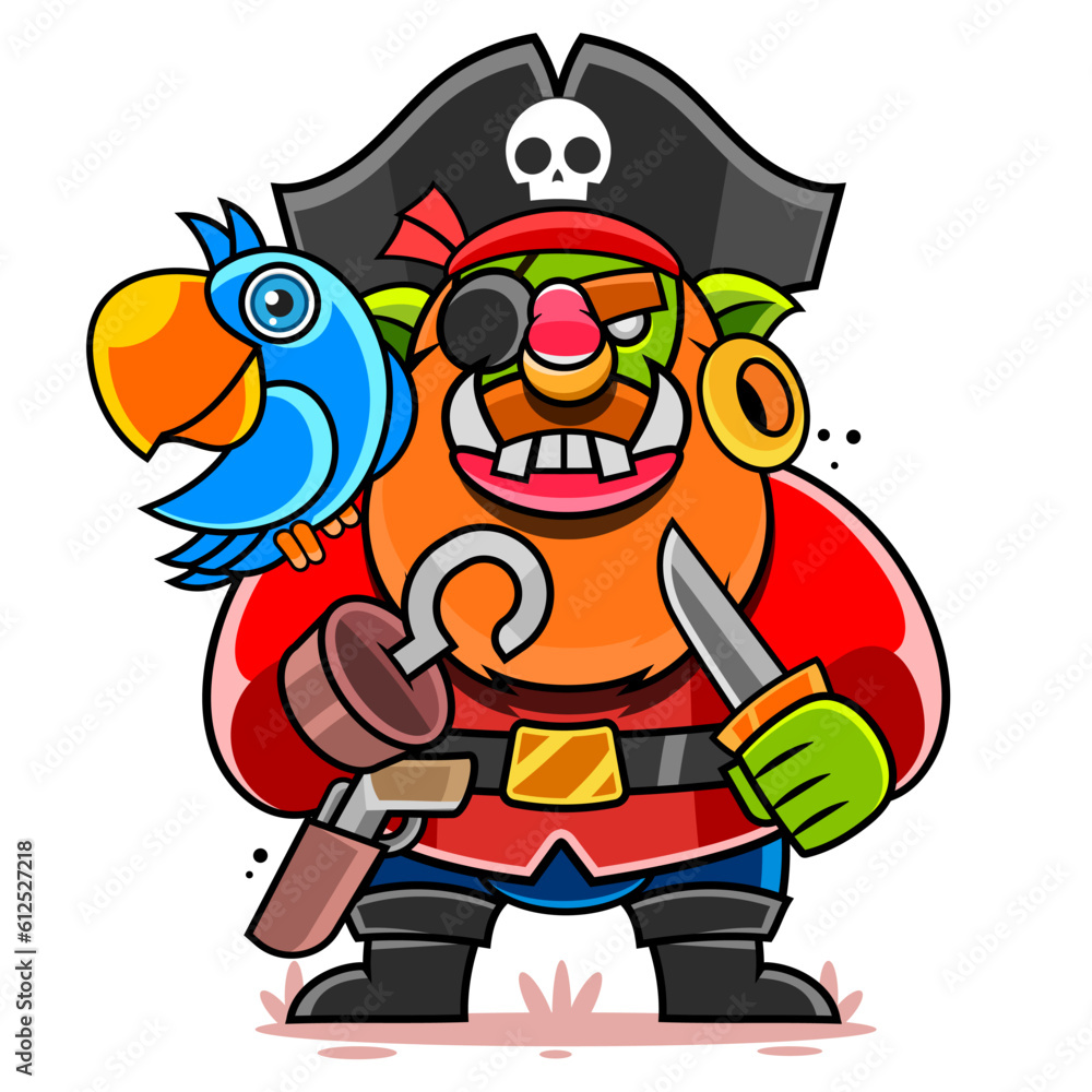 Cute goblin mascot character cartoon icon vector illustration. Design isolated on white. Flat style. Cute goblin mascot character cartoon icon vector illustration. Design isolated on white. Flat style.