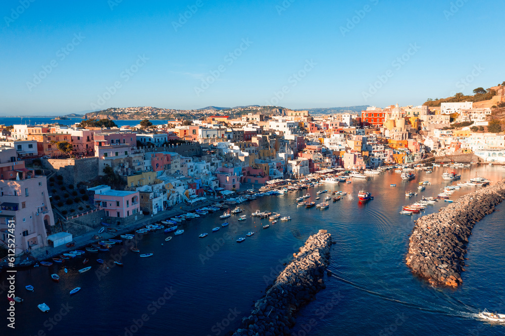 Procida, the volcanic island in the gulf of Naples