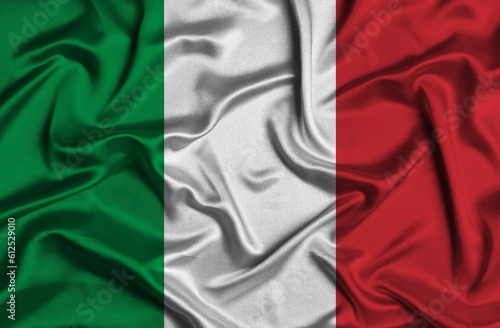 Crumpled national flag of Italy