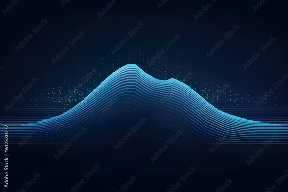 Technology Wave abstract background, blue abstract background, beautiful abstract wave technology background with blue light digital effect corporate concept,