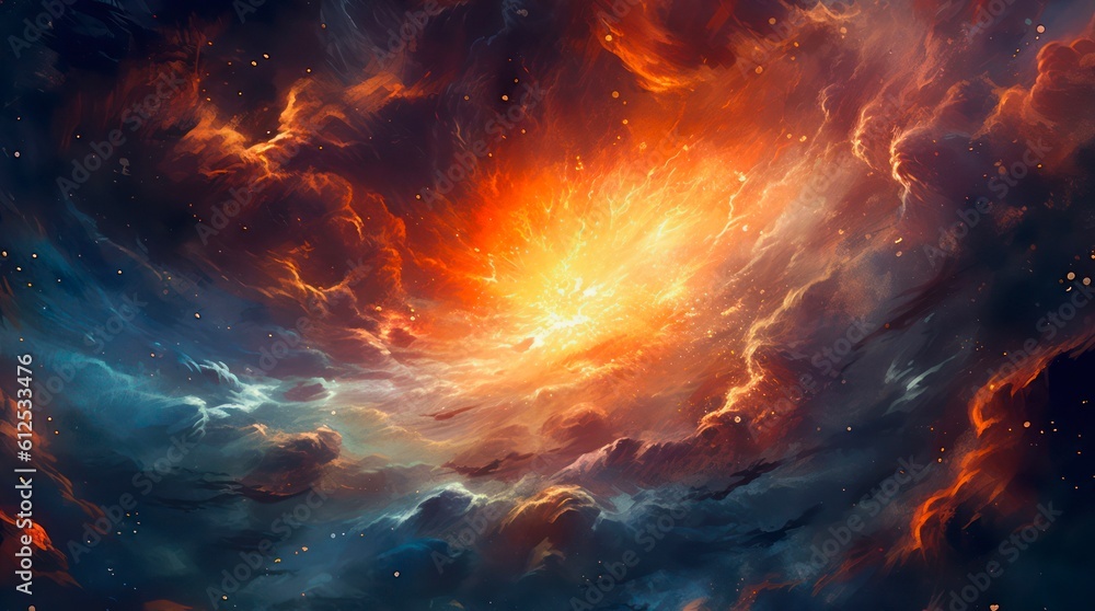 Abstract space background. Galaxies, nebula and stars in space. Generative AI. Abstract space background. Galaxies, nebula and stars in space. Generative AI.
