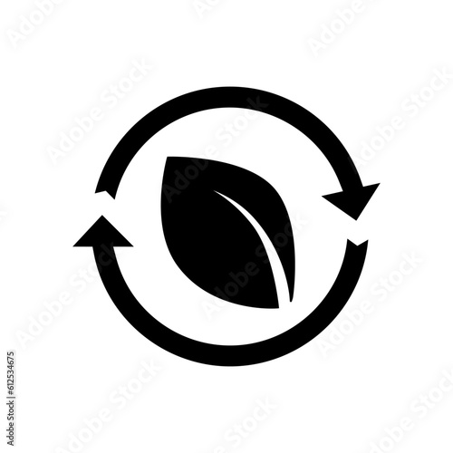 Recycle vector icon. Ecology illustration sign. recycling symbol. Eco logo.