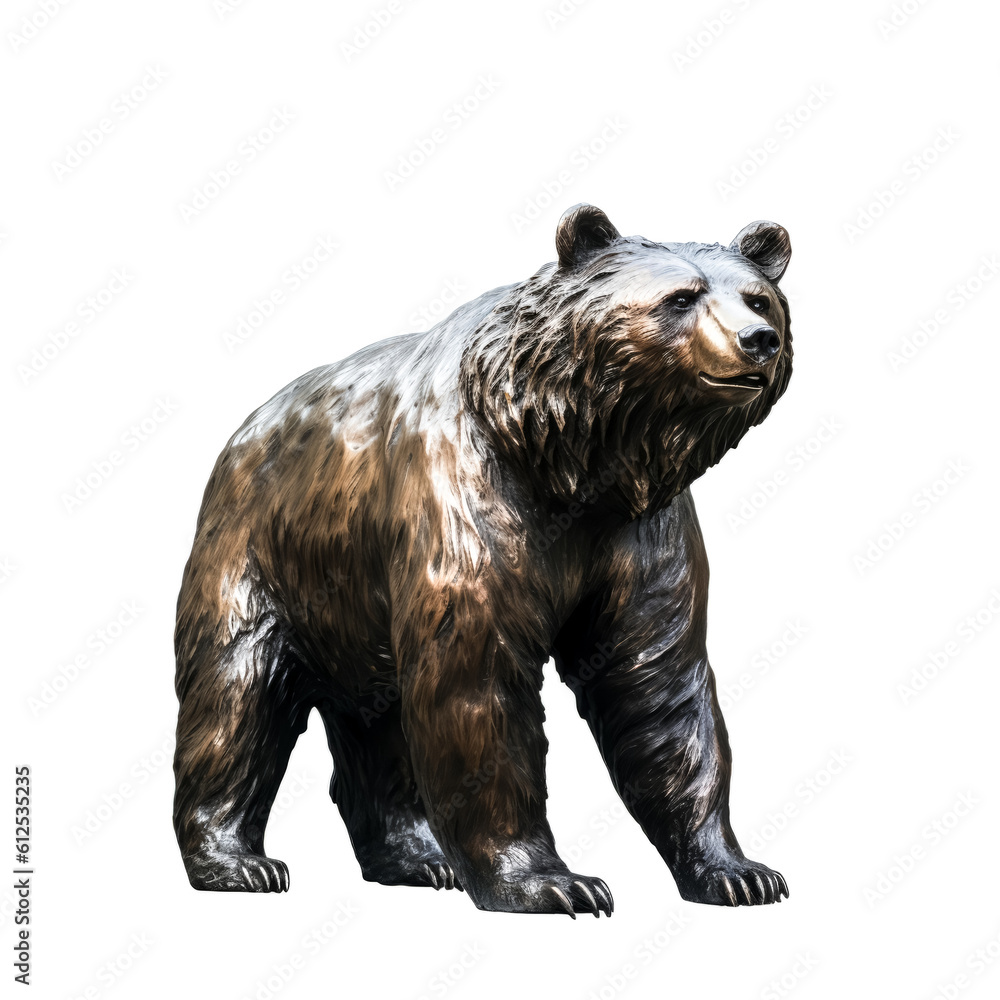 Fototapeta premium A figure stands in a stoic pose with arms outstretched, back lit by a white background. - generative ai