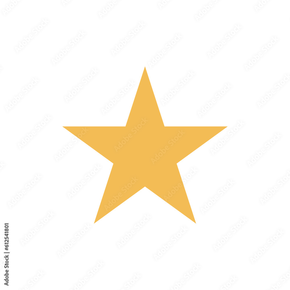 3d golden star