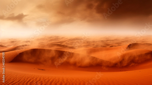 sandstorm in the African desert. Generative Ai. 