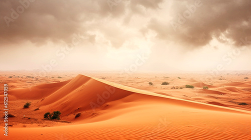 sandstorm in the African desert. Generative Ai. 