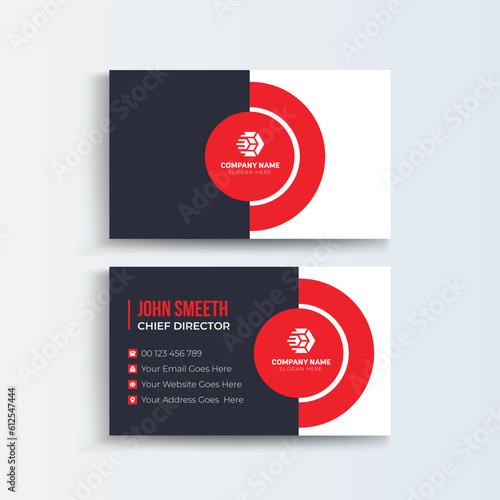 Moving Business Card –corporate business card Template modern and Clean design. House and Clean Business Card Template