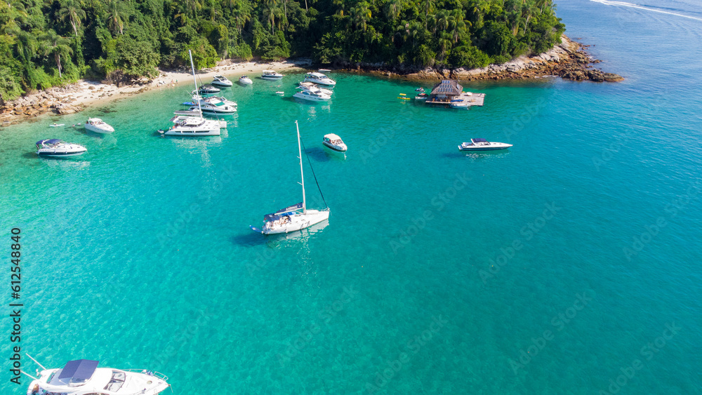 Aerial Drone View of Ilha Grande, Rio de Janeiro, Brazil