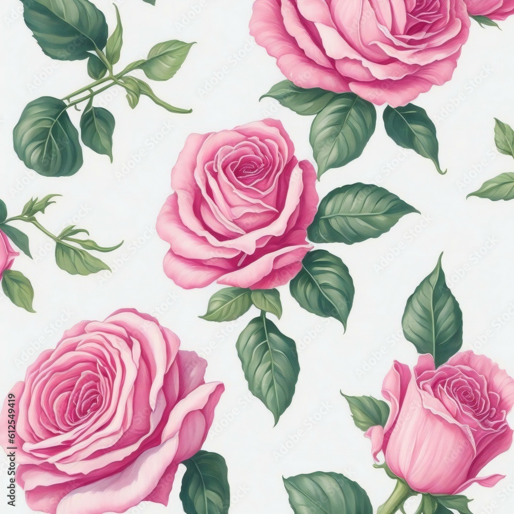 seamless pattern with roses