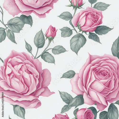 seamless pattern with roses