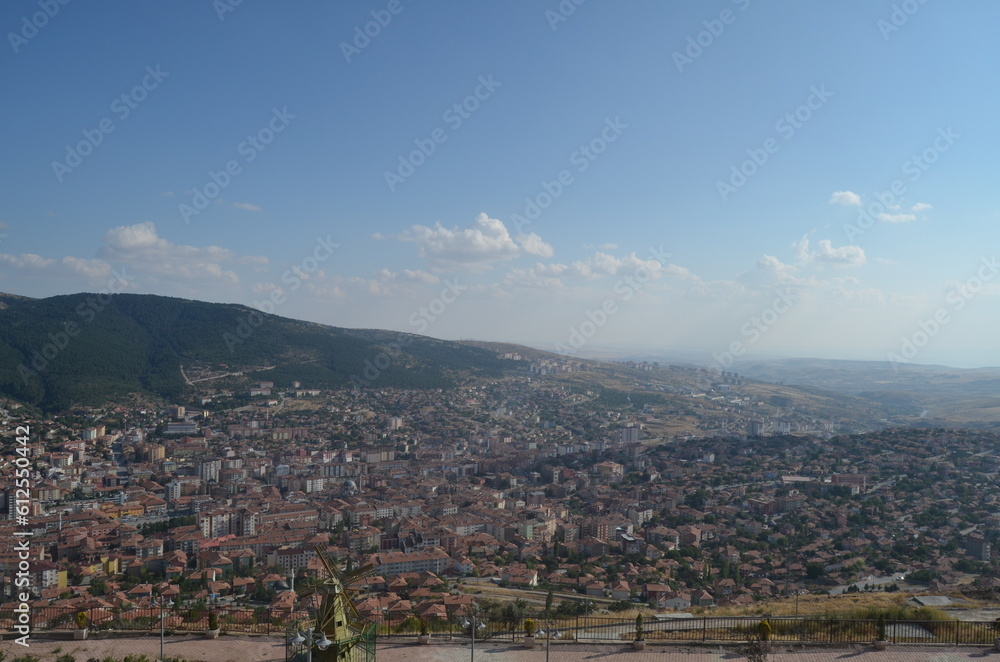 A general view of Yozgat province in Turkey.