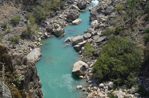 One of the springs where the Goksu river originates  near the town of Mut  located to the west of Mersin in Turkey.
