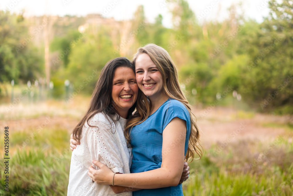 a mom with her daughter a mom with her daughter