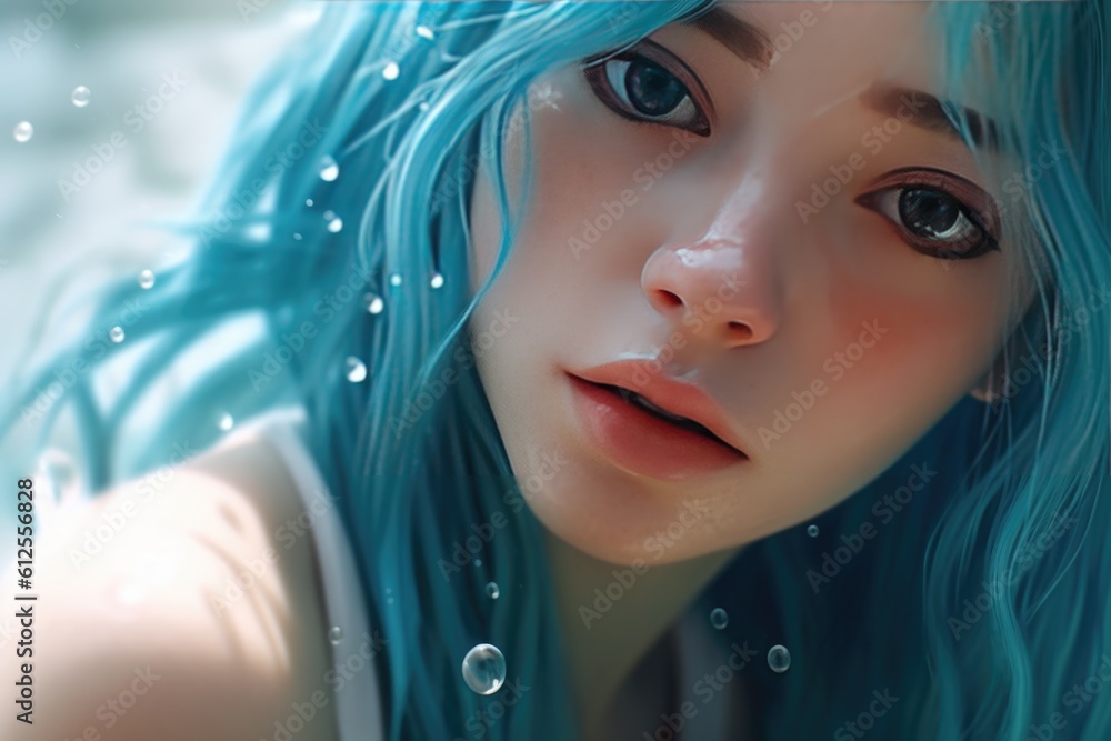 3D realistic animated girl images created with artificial intelligence. Generative AI. 3D realistic animated girl images created with artificial intelligence. Generative AI.