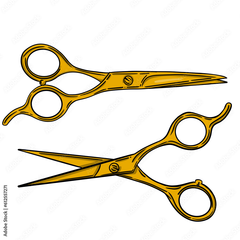 Sleek Hair Scissors Illustration: Precision and Style. Enhance your design projects with this sleek and stylish hair scissors illustration. Sleek Hair Scissors Illustration: Precision and Style. Enhance your design projects with this sleek and stylish hair scissors illustration.