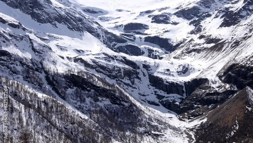 the famous piz palue mountain range in switzerland 4k 30fps video photo