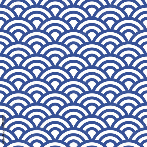 Seamless and Editable Wave Vector Pattern (Thick)
