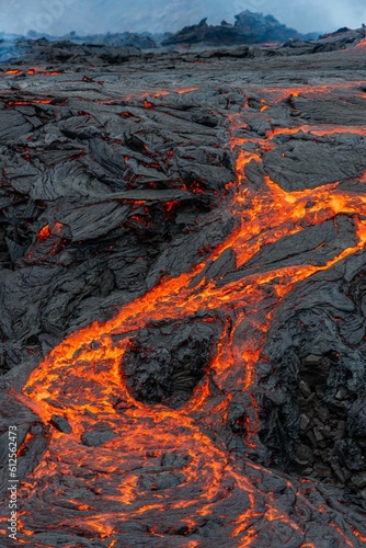 Kilauea shield volcano in Hawaii
