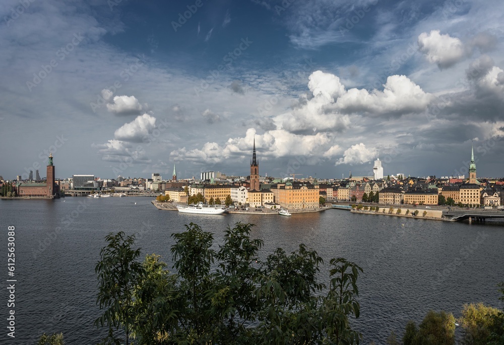 Scenic view of Stockholm city in Sweden