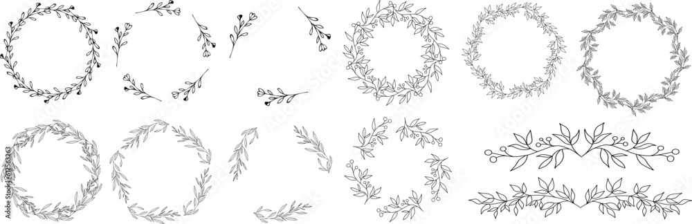 Luxury botanical gold wedding frame elements on white background. Set of circle shapes, glitters, eucalyptus leaves, leaf branches. Elegant foliage design for wedding, card, invitation, greeting Luxury botanical gold wedding frame elements on white background. Set of circle shapes, glitters, eucalyptus leaves, leaf branches. Elegant foliage design for wedding, card, invitation, greeting