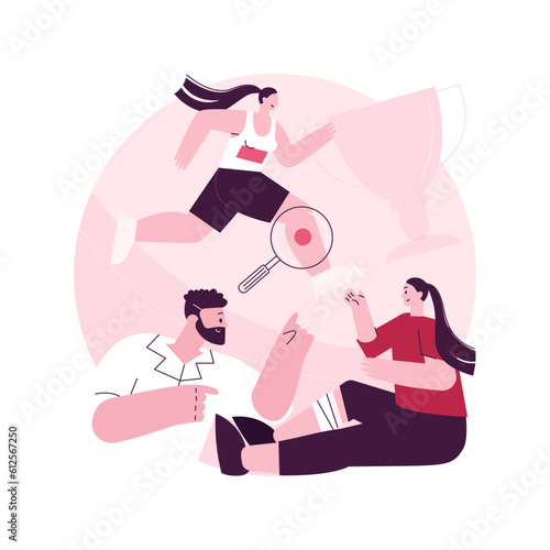Sport medicine abstract concept vector illustration. Orthopaedic medical services, physician specialist, sport injury rehabilitation, pain management, medicine for athletes abstract metaphor.